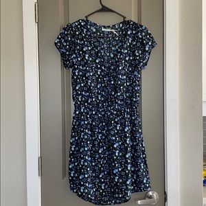 Floral, button-up dress